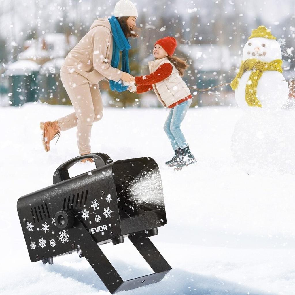 Snow Machine, Powerful 1500W, Handheld/Hanging Snow Maker, Wireless Remote Control, Snowflake Maker with 5L Fluid Tank, Snowflake Making Machine for