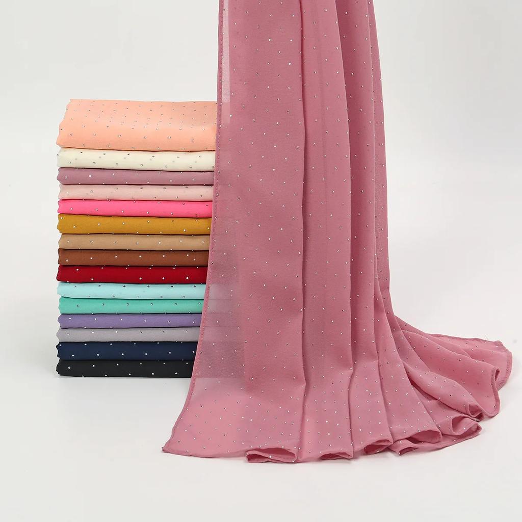 Летний шифоновый шарф с цветочным принтом - Шаль со звездным принтом Защита от УФ-лучей Однотонная Богемная повязка на голову для женщин