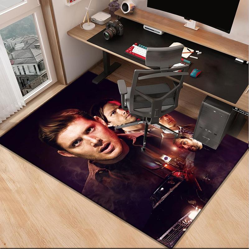 Super-natural Darkness Deliverance Office Rug Chair Mat, Game Carpet, Suitable for Front Door, Bedroom, Living Room, Desk, Holiday Gift