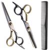 Hair Cutting Scissors Thinning Shears Kit Professional Hairdressing Texturizing Salon Razor Edge Scissors With Comb
