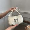 Bows Are Fashionable and Gentle, with Niche Texture. This Year, the Korean Version of Versatile Ins Single Shoulder Underarm Bag and Small Square Bag