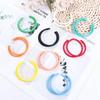 Ladies Candy Color Round Simple Personality C-shaped Women Jewelry Hoop Earrings Round Earrings