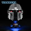 YEABRICKS LED Light Kit for 75328 The Mando`s Helmet Building Blocks Set (NOT Include the Model) Bricks for