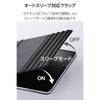 ELECOM Чехол-книжка Slim для iPad Pro 13 дюймов M4 из ПУ кожи, Smart Cover с 8-угловой магнитной подставкой, Автоматический сон/пробуждение, Держатель для Apple Pencil, Черный