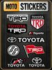 FOR TOYOTA TRO Universal Multi-Purpose Reflective Waterproof Stickers Scratch Conceal For Auto Bike Helmet Mug Fridge Decoration
