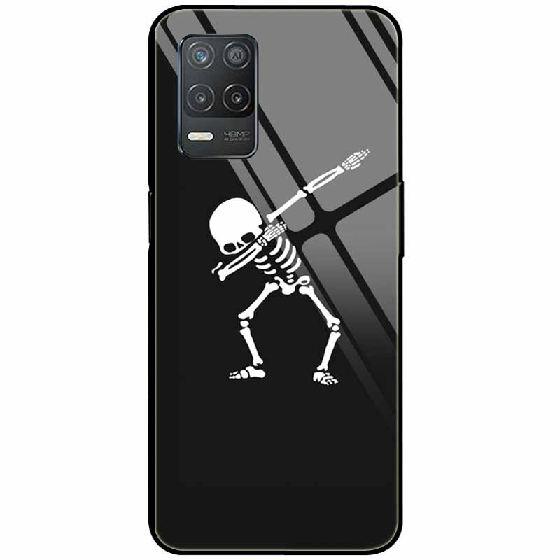 Закаленное Стекло Чехол Для Realme Narzo 30 5G Чехол Narzo30 Жесткий Защитный Задний Funda для Realme 8 5G Стекло Realme8 5G Coque Милый