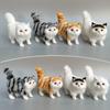 Cute Faux Plush Simulation Cat Animal Model Crafts Car Ornaments Gifts Home Decoration Children's Birthday Party Gift Supplies