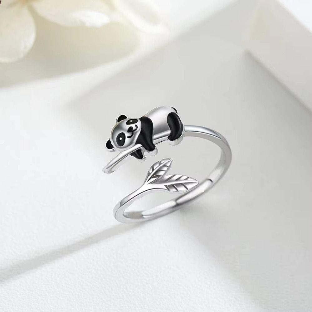 Adorable Animal Animal Open Ring Trendy Style Simple Design Animal Ring Creative Design Koala Design Open Ring Fashion Accessory