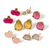 Pusheen The Cat Fruits Themed Stud Earring Set