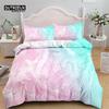 Colorful Marble Duvet Cover Abstract Geometric Bedding Set King Queen For Adults Kids Bedroom Decor Microfiber Comforter Cover