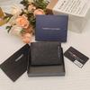 2025 Мужской элегантный кошелек с несколькими отделениями для карт и зажим для денег - Красивый, универсальный, дизайн в стиле легкой роскоши, однотонный.