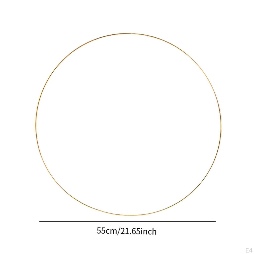 2 шт. Металлические кольца-кольца толщиной 5 мм, многофункциональные, золотого цвета, для настенных поделок, прочные