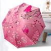 1pc Christmas ornaments Automatic Folding Umbrella - Portable Collapsible Design, 8-Rib Iron Frame, Durable Fabric yy251125139