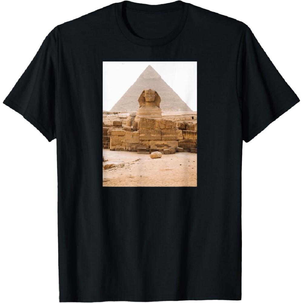 Ancient Egyptian Pyramids and Great Sphinx of Giza Nile T-Shirt