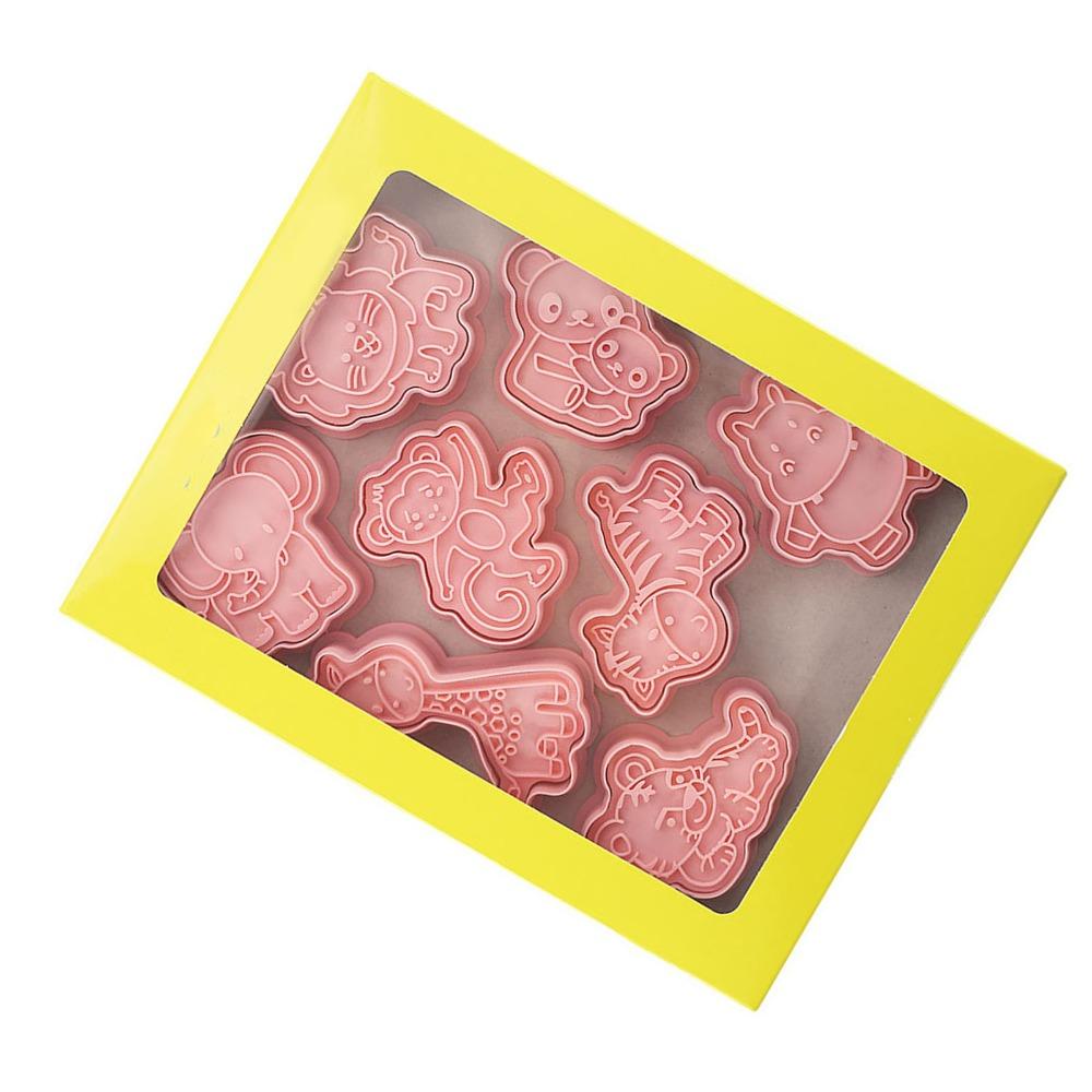 8PCS Multipurpose Animal Shape Cookie Cutter Food Grade PP Biscuit Mold Fondant Mold Fondant Biscuits Cookie