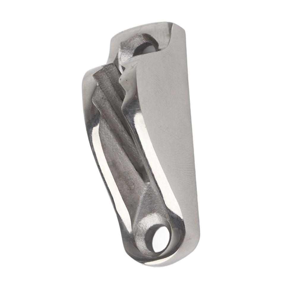 Silver Rope Line Clamp 316 Stainless Steel Rope Cam Cleat Boat Clam Cleat  Sailing Equipment