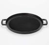 Iwachu Grill Pan Round 29 Black Baked Inner Diameter Nanbu Ironware 23051 28.5cm