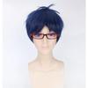 Короткий парик 30 см в стиле аниме бесплатно! Рюгазаки Рей Косплей Костюм термостойкие синтетические волосы для мужчин и женщин парики ( Без очков )