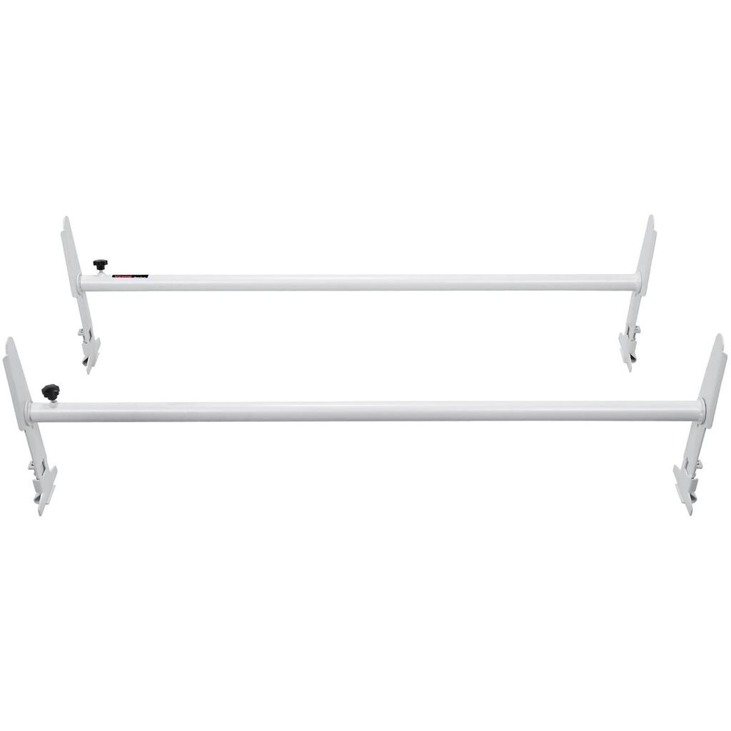 Van Roof Ladder Rack, 2 Bar Alloy Steel Ladder Racks, Adjustable from 1200-2000 mm, 227 kg Capacity, Roof Rack Compatible with Full-size Vans with