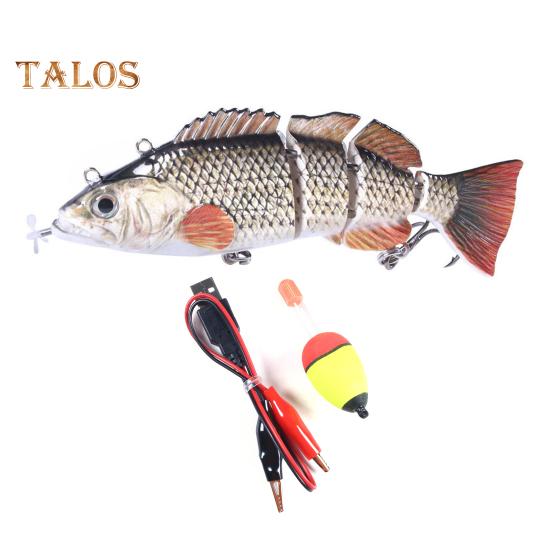 14 см/53 г электрическая многосочлененная рыболовная приманка с поплавком USB перезаряжаемая светодиодная светящаяся приманка роботизированная искусственная приманка рыболовные принадлежности