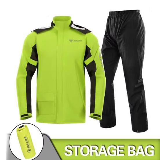 Дождевик Костюм Защита от ливня Куртка Брюки Кемпинг Походы Рыбалка Дождевик Мото Дождевик Мотоциклист Райдер Дождь