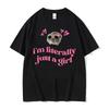 Funny Trendy Cute Kawaii Sad Hamster Meme T Shirt Men Women Summer Fashion Vintage Tee Shirt Casual Oversized T-shirt Streetwear