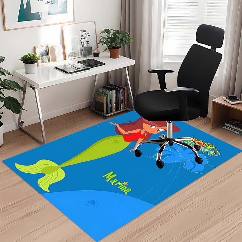 Zig & Sharko Printed Carpetrugfor Office Chair Living Room Bedroom Kitchen Room Decor Gifts