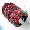 Модная женская эластичная повязка для волос с принтом снежинки в клетку, рождественский обруч для волос