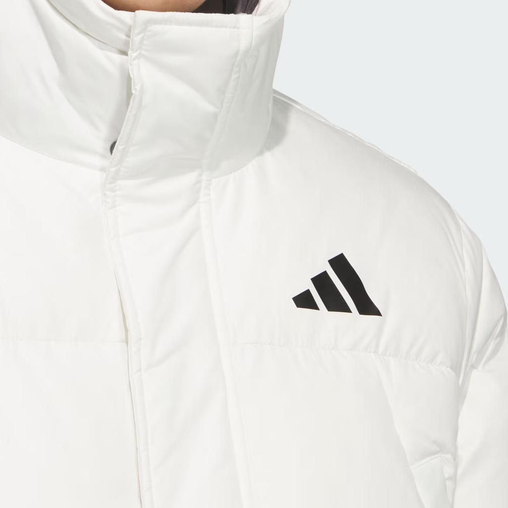 adidas Длинные пуховики Унисекс Белые с капюшоном Умеренные KF4396