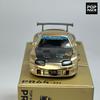 POPRACE 1:64 СЕКРЕТНЫЙ GT300 SUPRA Хромированный Золотой Сплав Модель Автомобиля 277