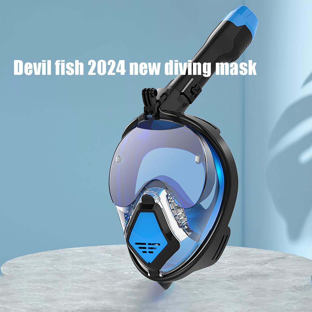 Профессиональная маска для подводного плавания с маской и трубкой, подводная полнолицевая маска для подводного плавания, противотуманные очки для взрослых, плавательное снаряжение