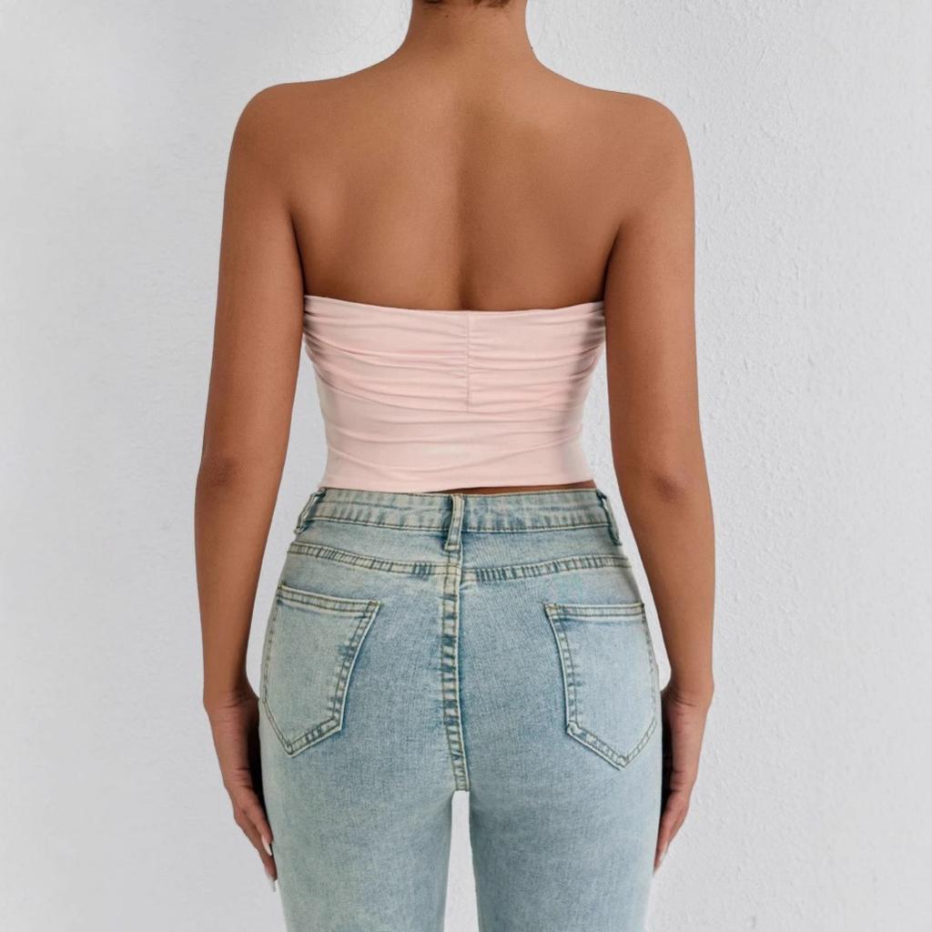 Summer Sexy Senior Pure Want To Put On The New Style of Women's Corset Slim Wrap Breast Crop Top