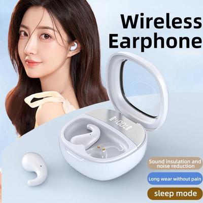 Sleep Bluetooth 5.3 гарнитура мини невидимые наушники вкладыши TWS наушники светодиодный цифровой дисплей 28ч длительный срок службы HIFI стерео наушники для android/IOS