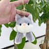 Delightful Fox Small Plush Keychain Fluffy Toy Unique Keychain For Fashion Fun And