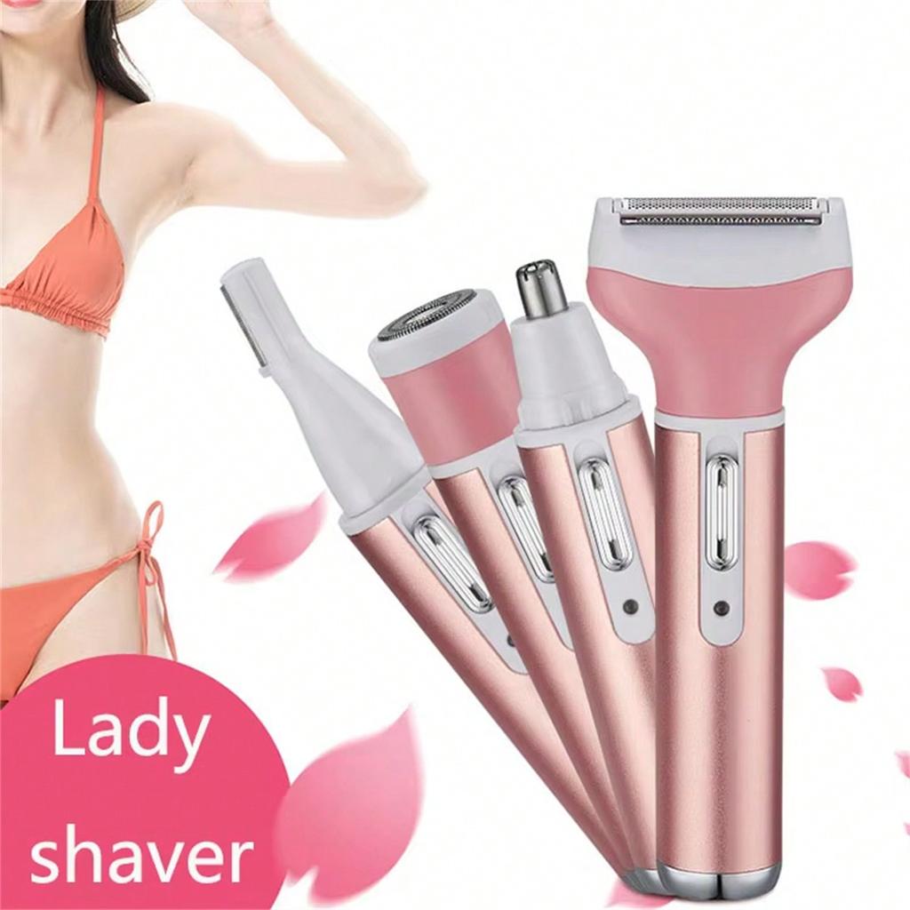 Lady Shavers For Women, 4 In 1 Face Shavers For Women, Rechargeable Face Hair Remover For Women, Electric Shaver For Women