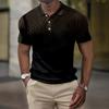 Men's Summer Printed Golf Shirt Botton Short Sleeve Top Men's Casual Fashion Shirt