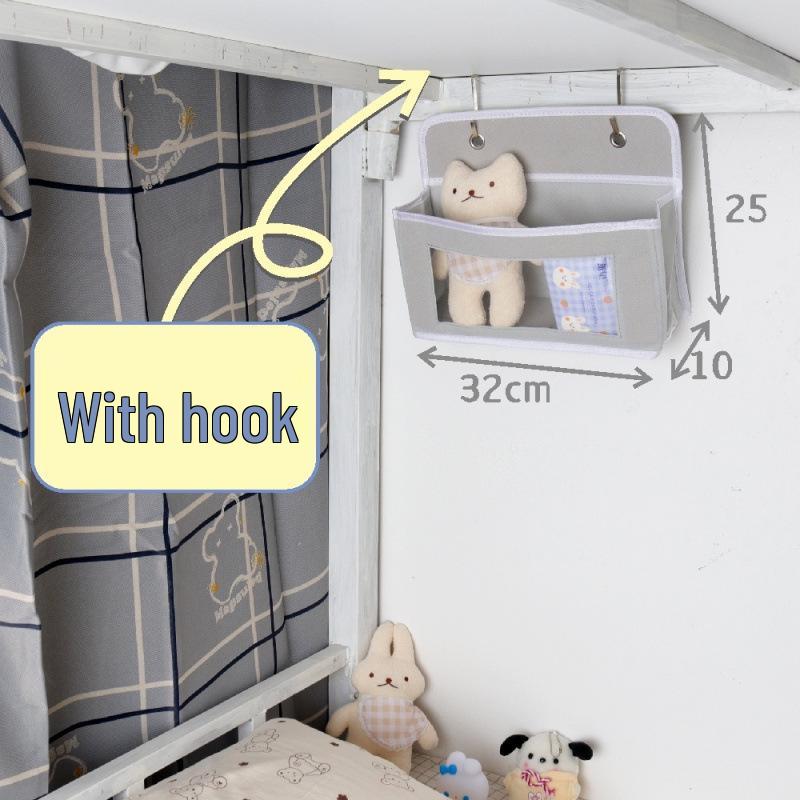 Прикроватная подвесная сумка для хранения для общежитий и нижних ярусов - крепление без сверления