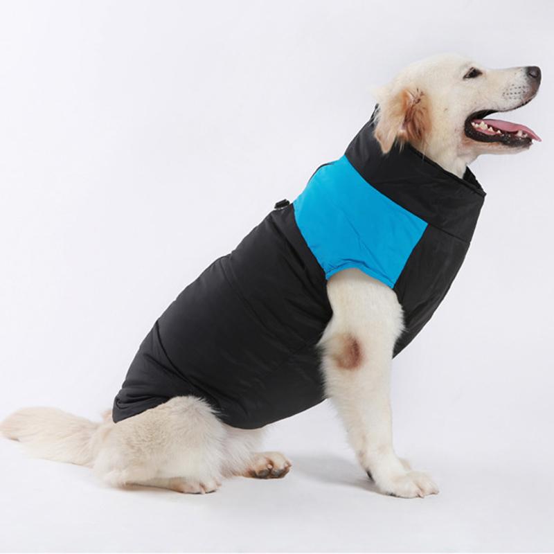 XL-7XL Зимняя теплая куртка-пальто для домашних животных с пряжкой для маленьких и больших собак Одежда для больших собак Золотистый ретривер Бульдог Mascotas Одежда