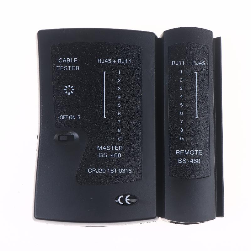 468 Инструмент для тестирования сети Тестер сетевого кабеля Ethernet, Инструмент для проверки подключения экранированного кабеля UTP/STP и телефонной линии