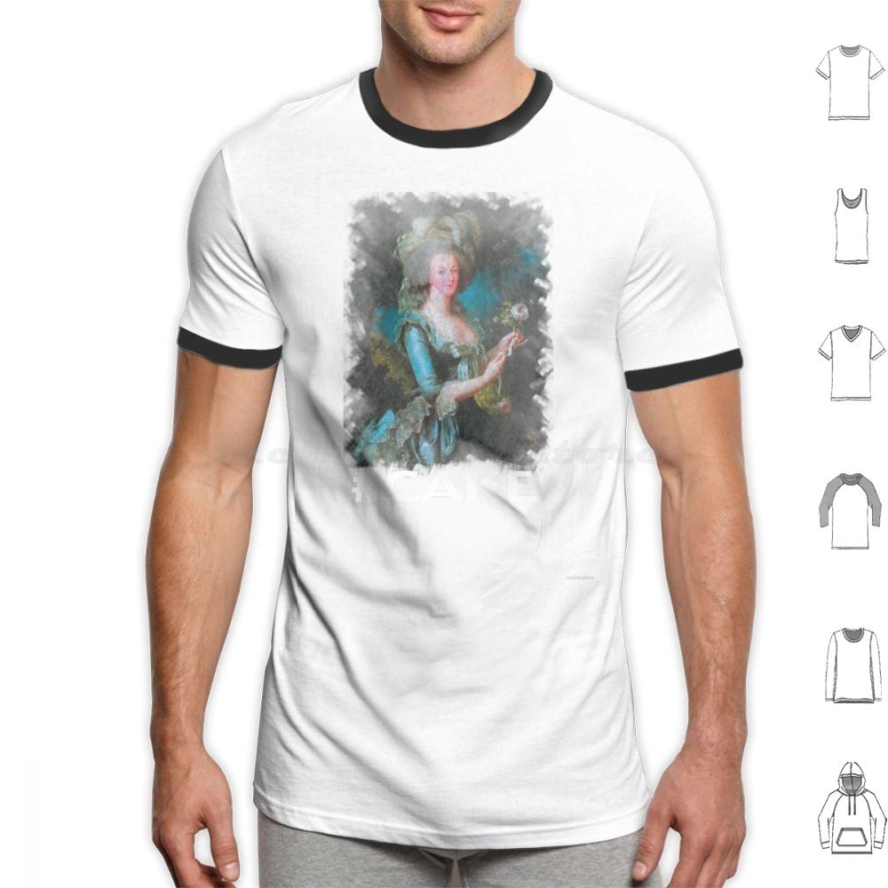 Marie Antionette Cake T Shirt Cotton Men Women DIY Print Marie Antionette Cake Hashtag French Queen France Baroque Queen Of