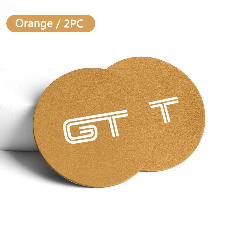 High Quality Suede Car Coaster Water Cup Seat Cushion Interior Accessories Anti Slip Pad For Ford Mustang 2015-2023 GT Storage