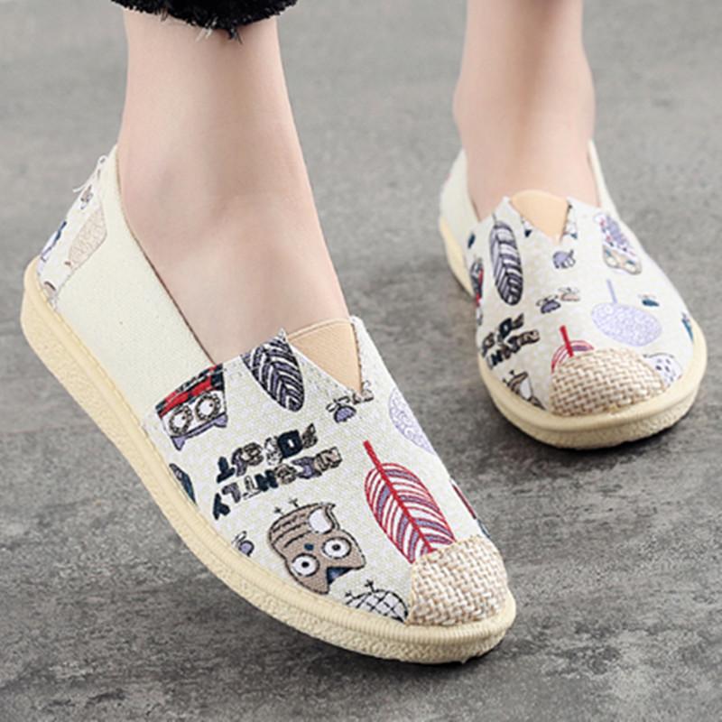 Тканевая обувь черная белая холст этнические ленивые туфли легкие Doudou shoes