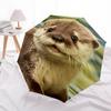 1pc Otter Automatic Open/Close Umbrella - Compact Travel Umbrella with 8-Rib Durable Frame, Lightweight & Portable Design z29