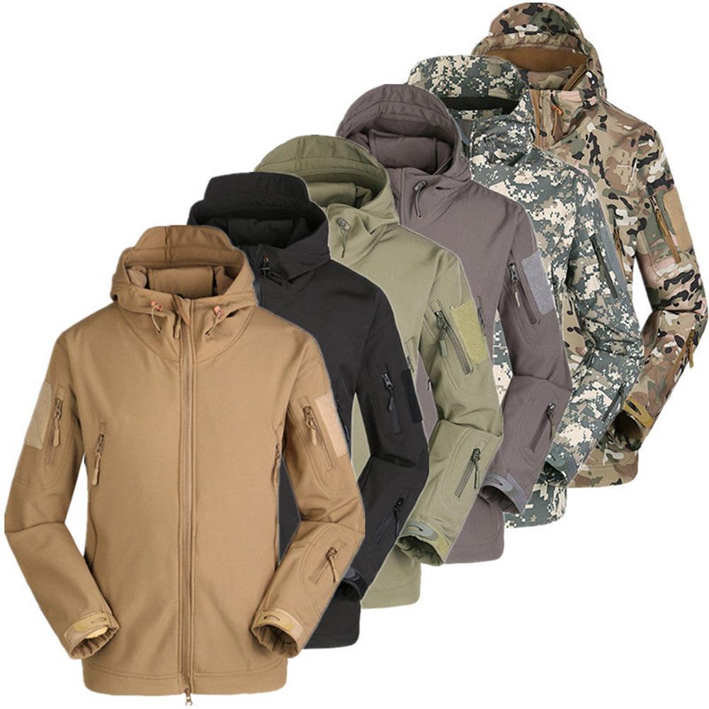 Men Army Hoody Jacket Tactical Military Jacket Waterproof Softshell Jackets