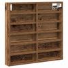 Vintage Wood Display Cabinet with Shelf 60 X 8.5 X 58 Cm Engineered Wood