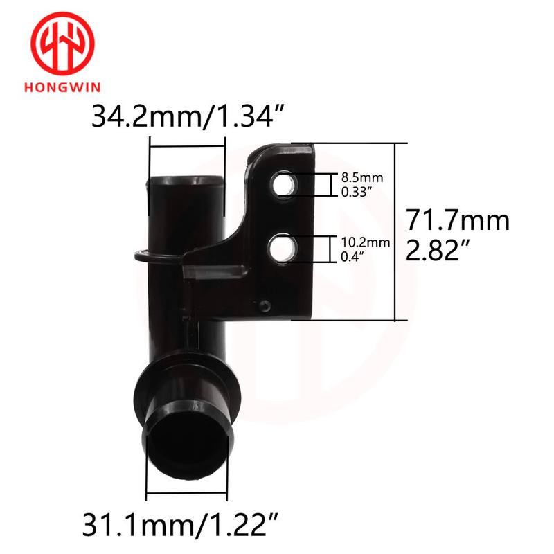 Lower Radiator Coolant Hose Connector Water Pump Pipe 16057-37021 1605737021 For Toyota Harrier RAV4 / Lexus NX200 NX300h 3ZRFAE