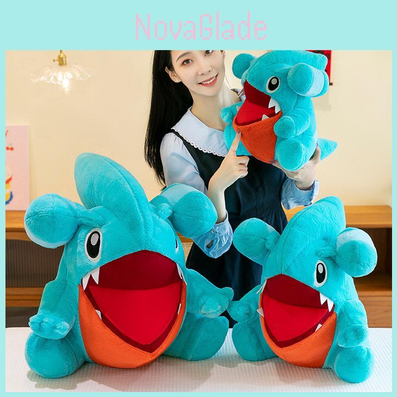 Cute Round Shark Stuffed Animal Offering Cuddly Huggable Comfort For Kids