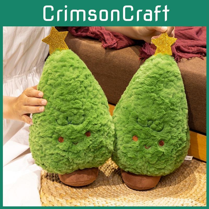 35cm Green Christmas Tree Plush Pillow Doll For Holiday Decor And Gift Ideas