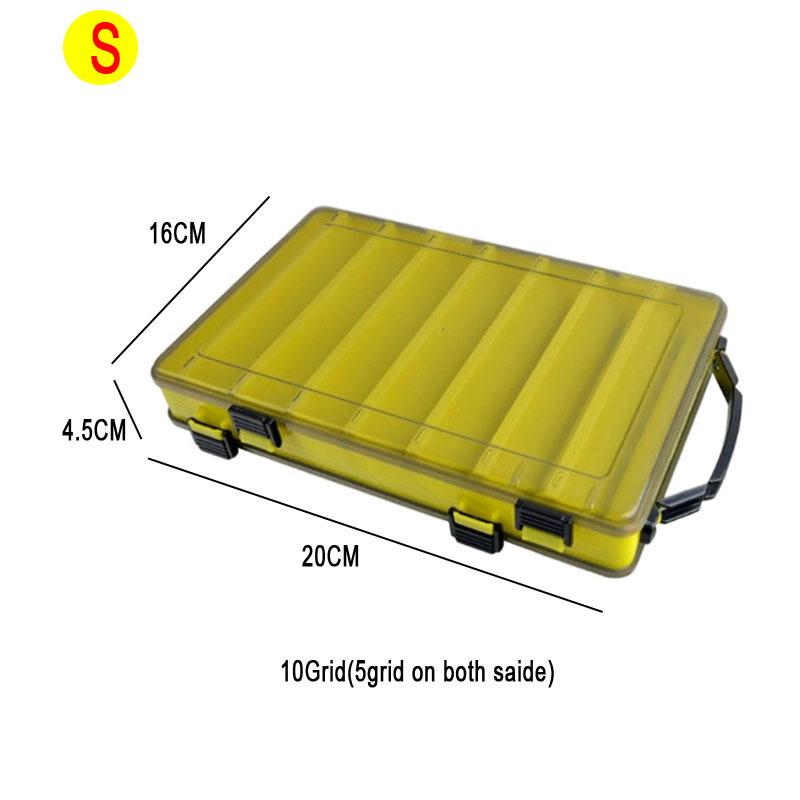 Ящик для рыбалки, 14 отделений, аксессуары для рыбалки, коробки для крючков для хранения, двусторонняя высокопрочная коробка для рыболовных приманок, коробка для снастей