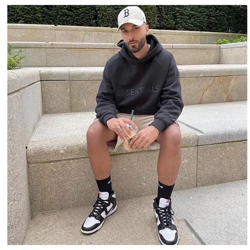 Essentials 2025 Thickening Hoodie Street Wear Silicone Logo Casual Loose Oversized Sports Shirt Top Pullover for Men/women